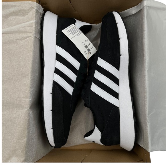 adidas Run 60s 2.0‎ Men\'s Running Shoes Size 10.5 Black-White Retro-inspired main image 7
